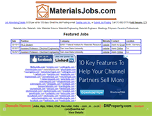 Tablet Screenshot of materialsjobs.com